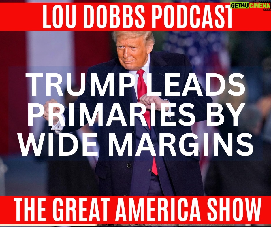 Lou Dobbs Instagram - Pollster John McLaughlin says Trump has seen his poll numbers move up all year and we're now just days till the Iowa Caucus. His last poll of 2023 has Trump leading Biden 47 to 44 and DeSantis & Haley by 50+ point margins. Join us on #TheGreatAmericaShow -- LINK IN BIO!
