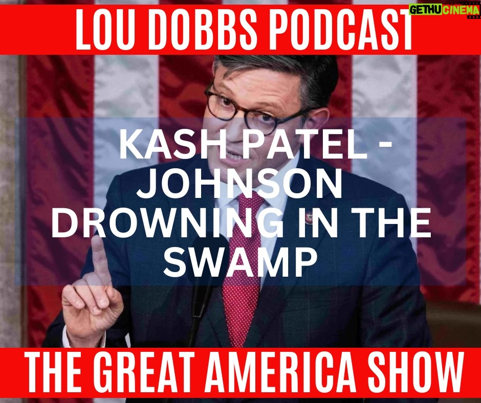 Lou Dobbs Instagram - Kash Patel says FISA is a foreign intelligence surveillance tool but it’s no surprise the FBI illegally used it 275k times to illegally target American citizens on American soil. Join us today on #TheGreatAmericaShow at http://bit.ly/3RdQhUc!