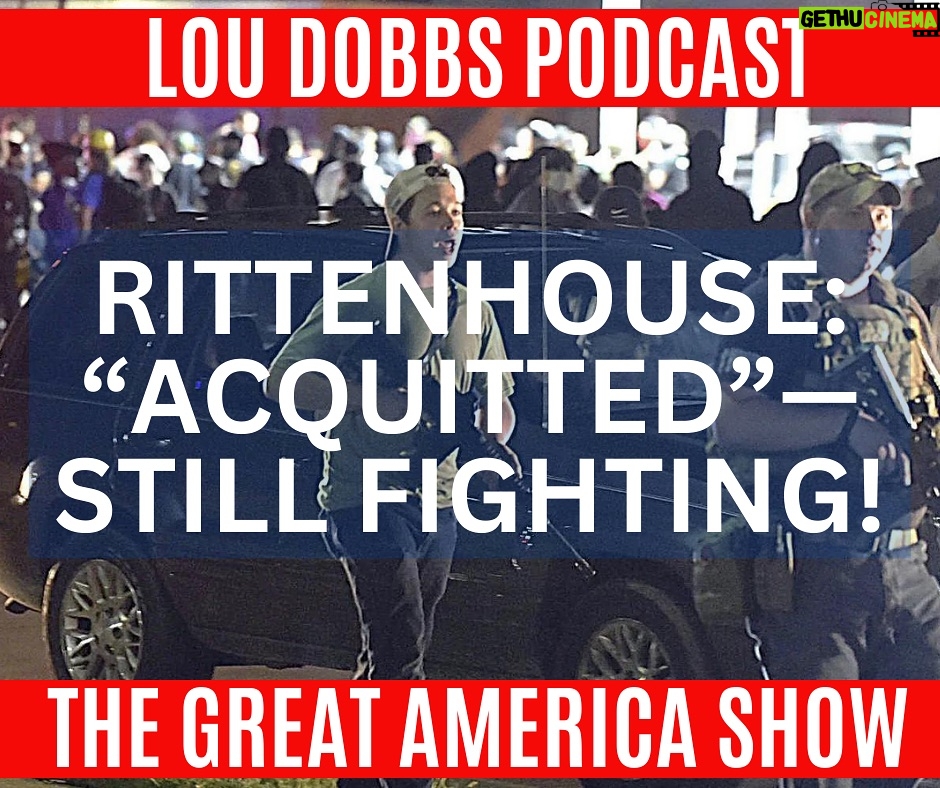 Lou Dobbs Instagram - Kyle Rittenhouse has lived a far from normal life since the violent night of August 25th, 2020 in Kenosha, Wisconsin.  Looking back, Rittenhouse says 2020 was a difficult year for everyone. Join Lou and @thisiskylerittenhouse today on #TheGreatAmericaShow — LINK IN BIO!