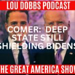 Lou Dobbs Instagram - The big obstacle in the Biden Crime Family investigation has been our own government: the FBI, the DOJ, the IRS, the National Archives and the White House have all been obstructing the investigation. Join Lou & Rep. James Comer on #TheGreatAmericaShow -- LINK IN BIO!