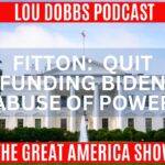 Lou Dobbs Instagram - Tom Fitton says Speaker Johnson needs to figure out if there’s something he’s willing to shut down the government over. If there’s not, then Biden and the Left win. If there is, then maybe we’ll get policy change. Join us today on #TheGreatAmericaShow - LINK IN BIO!