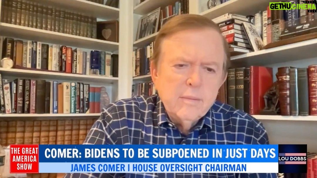 Lou Dobbs - 1.8K Likes - House Oversight Chairman James Comer joins us today on #TheGreatAmericaShow with an update on his investigation of the Biden Crime Family. Join us for the full episode at LouDobbs.com