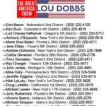 Lou Dobbs Instagram - These are the 20 RINOs holding up the speakership of Jim Jordan, who i consider to be a Great American and our best choice in this historic moment. If you agree, please call the office's of these RINOs and let them know you support Jim Jordan to be the next Speaker of the House! #TheGreatAmericaShow