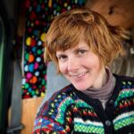 Louise Brealey Instagram – I match my van now.
I’m parked in my friend’s drive. They don’t know I’m here. They’re expecting me tomorrow. It’s a big drive. There is a fly in here. Gilbert is sparko.
Today has been full of marvels. Cresting the hill down to Robin Hood’s Bay just after dawn, the sea suddenly dark and grand. Following the bright river of road across the moors, rusty bracken, grass brighter green because it’s wet, the way a pebble is before you get it home.
A sudden thought. The last time I drove the roads to the beach, I was going to my mama. And I belted out Country Roads all the way.
That fly is going to be very annoying. He’s quiet and then he buzzes again, just as you’ve forgotten he’s there. He’s a big fucker. Warkworth, Northumberland