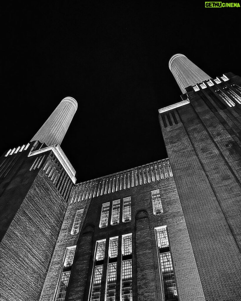 Louise Brealey Instagram - They’ve killed Battersea Power Station on the inside - I have been avoiding it but saw it last night at the Silo premiere. It’s a shopping centre like any other. Wellingborough Arndale but without the Wimpey and the wooden dragon to crawl through. I remember a night 25 years ago. Just me, a security guard and an Alsatian called Uncle. Broken windows, backlit by London’s brown sky, a torch beam picking out mountains and valleys in the rubble. We spoke in whispers because we were in the ruins of a great brick cathedral.