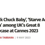 Louise Brealey Instagram - SELF-PUBLICITY KLAXON! Chuck Chuck Baby’s journey has begun. We are very excited to be a part of the Cannes Great Eight, a showcase of the very best British films this year. (Aftersun was on last year!) What a thrill. I’ll be up in Liverpool filming an outrageously bleak new comedy so I can’t get my glad rags on and join them in Cannes but I will be ordering fish soup with a floating cheesy crouton and a bottle of Rosé for auld lang syne. (I spent my twenties commando rolling under tent flaps into VIP sections of Cannes parties as a film journalist.) It makes me very bloody happy to think that our joyful film full of heart and songs will be playing there. 💙