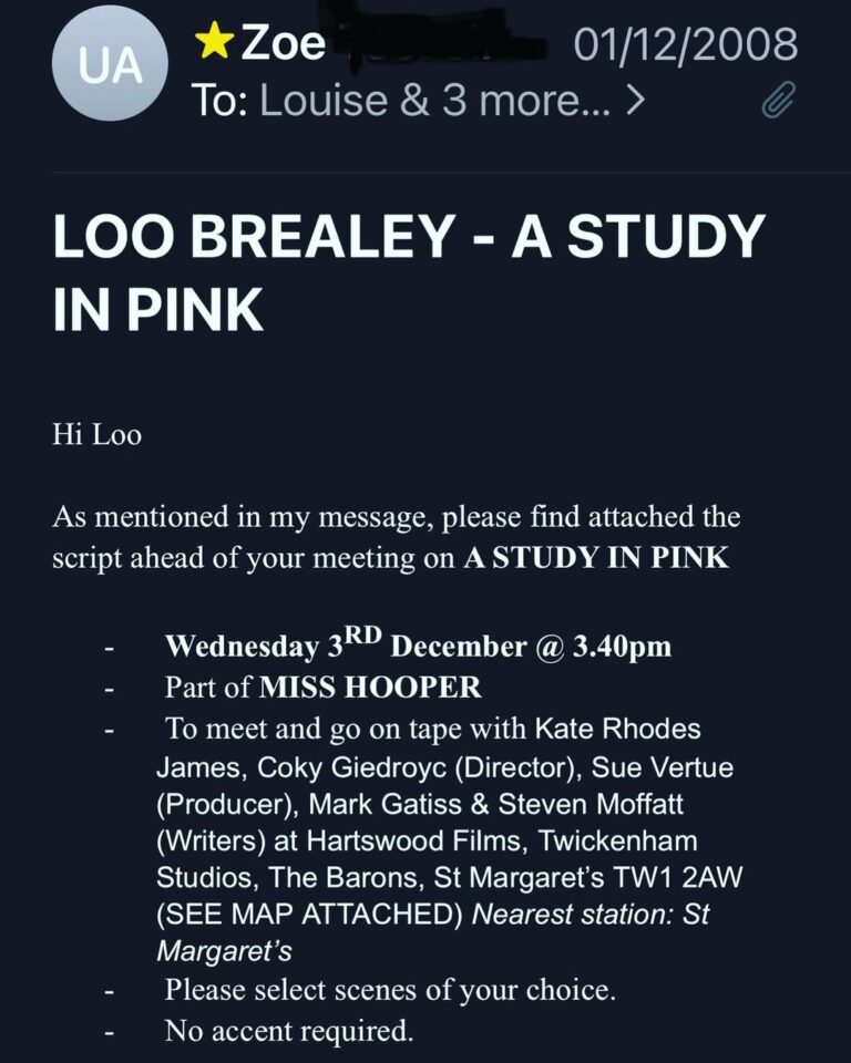 Louise Brealey Instagram - Any questions, just give us a call.