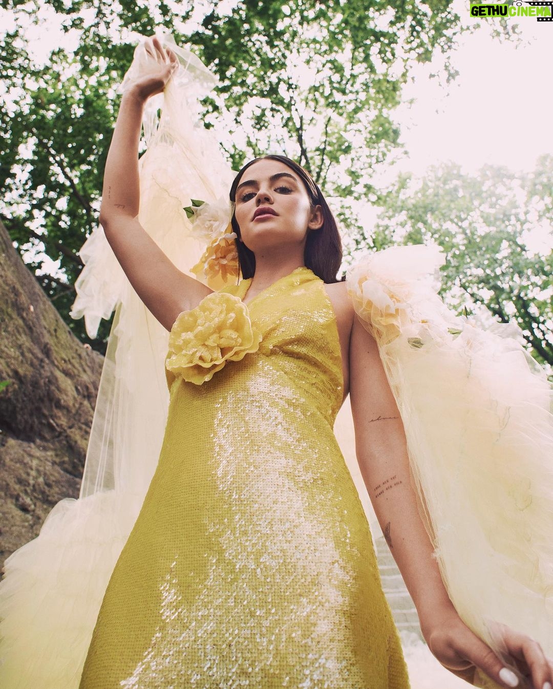 Lucy Hale Instagram - Rodarte’s Spring / Summer 2024 @nyfw Portrait Series Shot on location in NYC in Central Park a manifestation come true ✨ Designed by @kateandlauramulleavy Photography by @toddccole Styled by: @ashleyfurnival Hair by: @benskervin Makeup by: @u.z.o for @narsissist Manicures by: @MTMorganTaylor Production by: @blondprodn Executive Production by: @nicoleprokes Post Production: @phtsdr