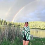 Lucy Hale Instagram - 34 🌈 Thank you all so much for the birthday love! Yesterday I was reminded that sometimes you have to chaotically pull over to the side of the road in one of your favorite places on the planet and risk thorns in your shins and bugs in your eyes, all for the sake of capturing a moment. last year taught me that if I stopped running and started asking the right questions, true answers would follow. While it wasn’t all smiles and rainbows, 33 was hands down the best and most transformative one yet. I am at peace today, knowing that I’m just figuring it out as I go, and sometimes life doesn’t need to be more complicated than that ♥️