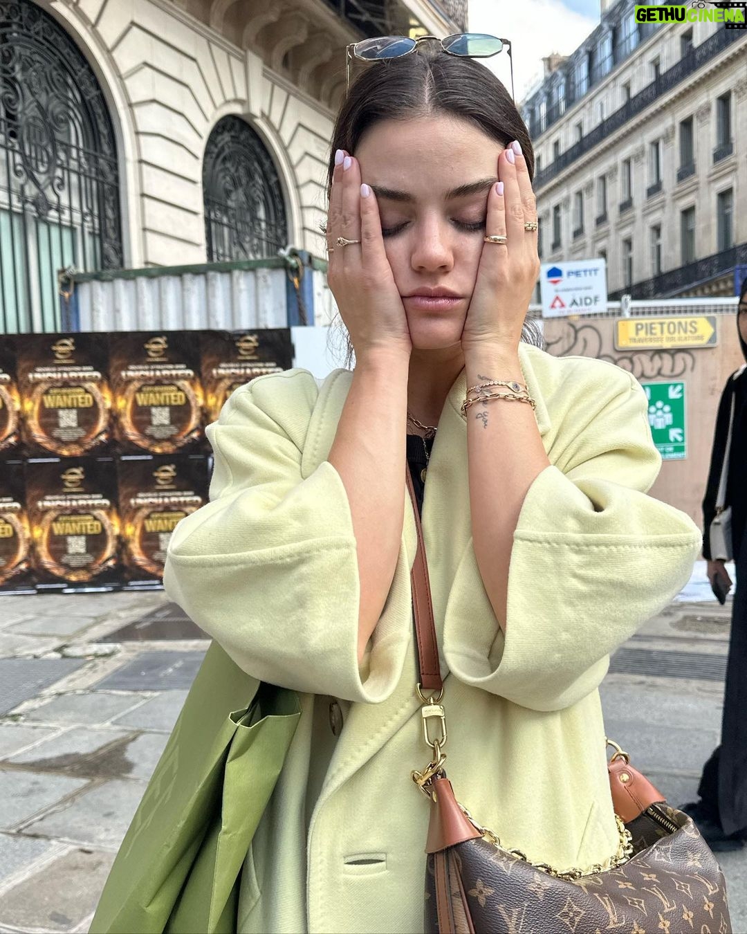 Lucy Hale Instagram - this last month has varied from getting emotional about flowers to getting my phone stolen out of my pocket to cry-laughing over Claire’s 3 min voice memos to a mild emotional breakdown to reading books about the Art of Allowing and so on …character building 😂🫶🏻