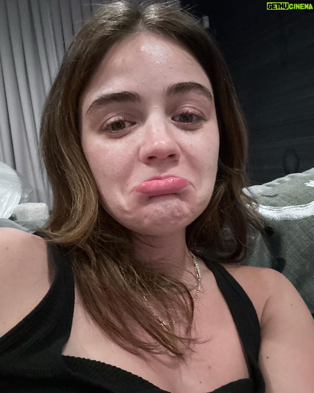 Lucy Hale Instagram - this last month has varied from getting emotional about flowers to getting my phone stolen out of my pocket to cry-laughing over Claire’s 3 min voice memos to a mild emotional breakdown to reading books about the Art of Allowing and so on …character building 😂🫶🏻