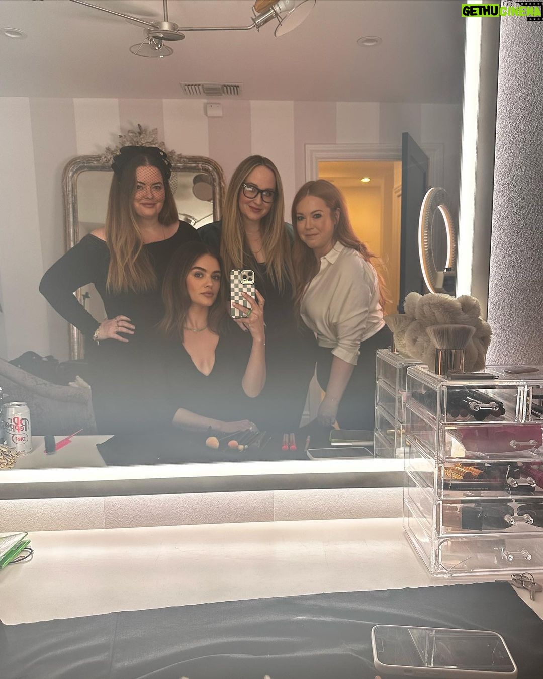 Lucy Hale Instagram - crystals and axes and cuties