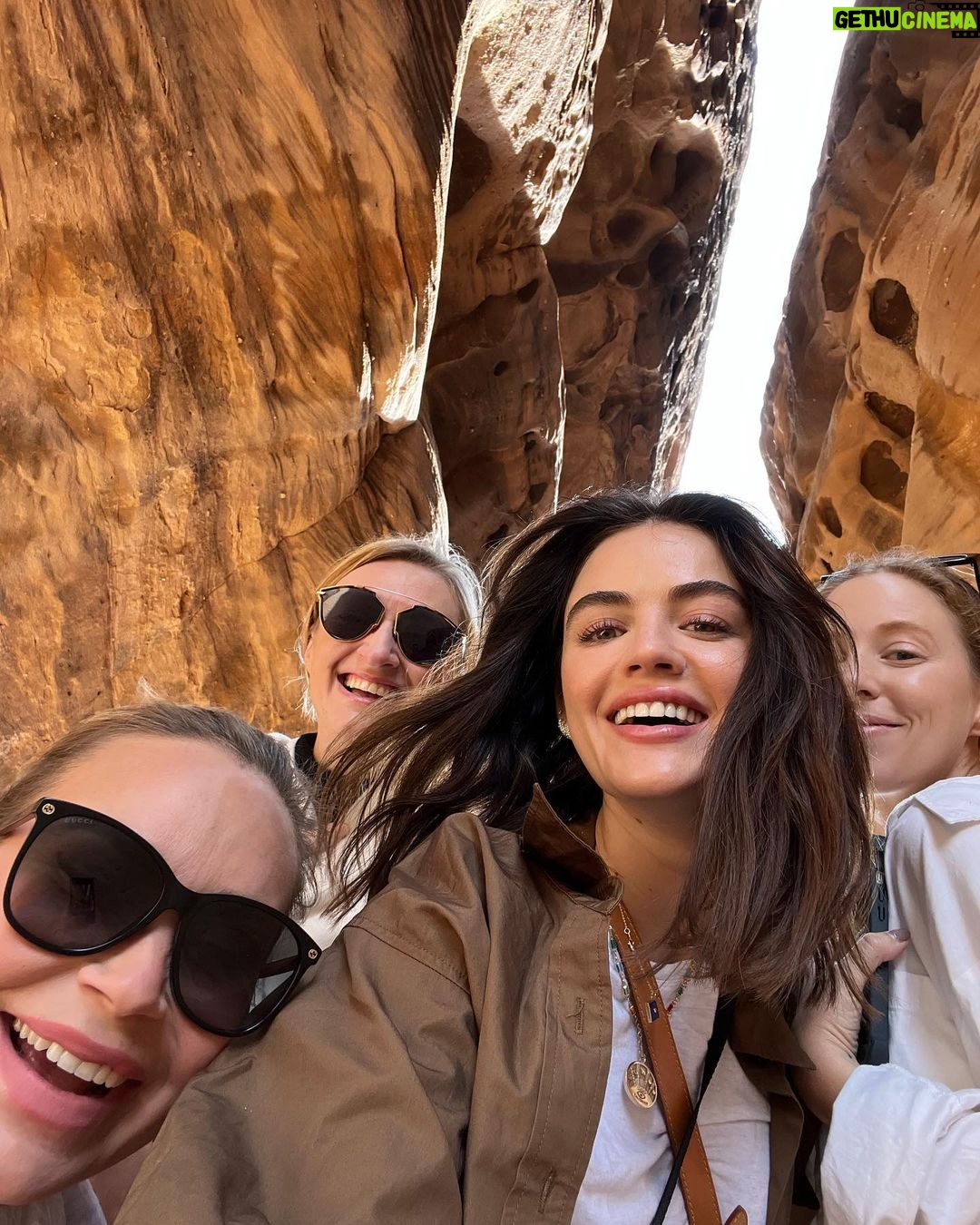 Lucy Hale Instagram - magical, spiritual and filled with amazing company. Thank you @filmalula @experiencealula @blueabaya @madeineb @esmeraldabrajovic for these special few days in AlUla ✨