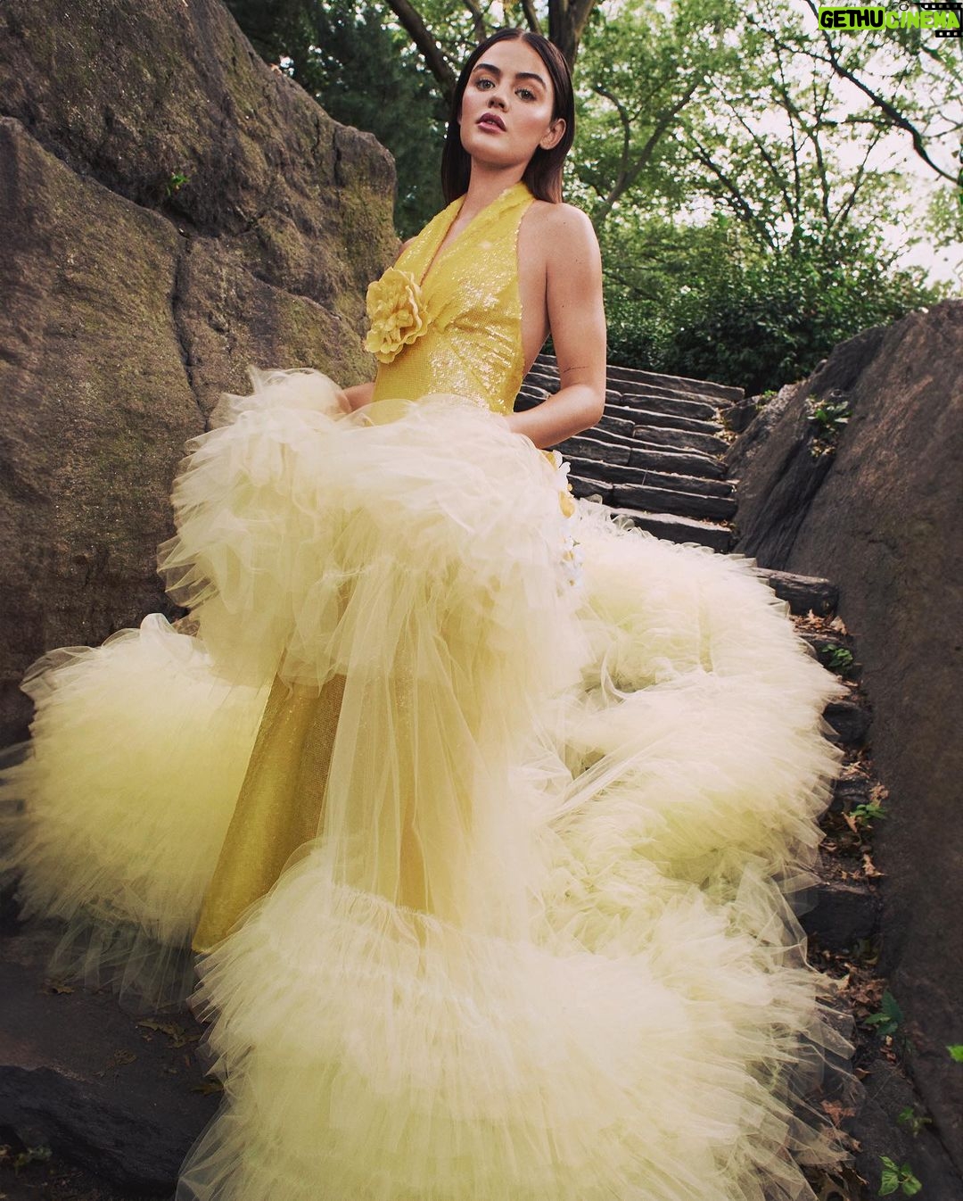 Lucy Hale Instagram - Rodarte’s Spring / Summer 2024 @nyfw Portrait Series Shot on location in NYC in Central Park a manifestation come true ✨ Designed by @kateandlauramulleavy Photography by @toddccole Styled by: @ashleyfurnival Hair by: @benskervin Makeup by: @u.z.o for @narsissist Manicures by: @MTMorganTaylor Production by: @blondprodn Executive Production by: @nicoleprokes Post Production: @phtsdr