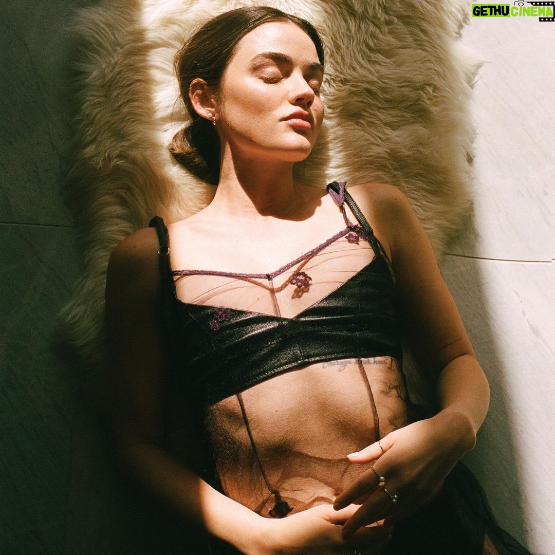 Lucy Hale Instagram - More @flauntmagazine π€ Photographed by @InstaMaxMonty Styled by @ChristianStroble wearing @DVF Written by @4nnle Hair: @RyanRichman Makeup: @Kdeenihan Flaunt Film: @MynxiiWhite Special thanks: @theledecompany #FlauntMagazine #FreshCuts