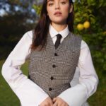 Lucy Hale Instagram - giving my best @diane_keaton for todays @hollywoodreporter Women in Entertainment breakfast in @dior 🖤 📷: @claireleahy @mollyddickson @fionastiles @hairbyjohnd