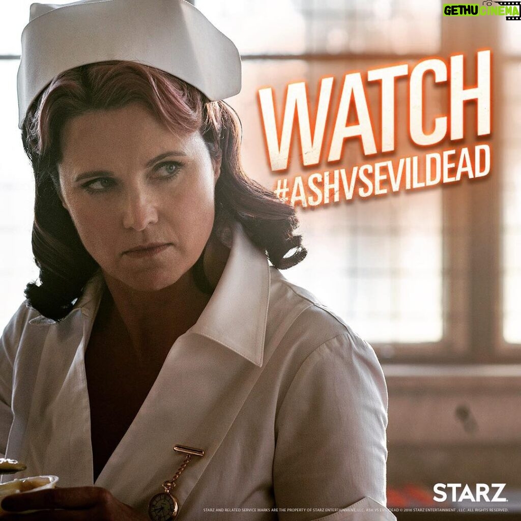 Lucy Lawless Instagram - Move over, Nurse Ratched, @ashvsevildead is flying high over the Cuckoo's nest on @STARZ this week!
