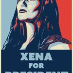 Lucy Lawless Instagram - Why the hell not? She's about as qualified as that other guy. #xenawarriorprincess #election2016