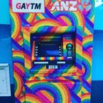 Lucy Lawless Instagram – Cash machine in Queen St, Auckland. #lgbt #pride #noh8
