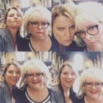 Lucy Lawless Instagram – Me an Mags at #Hogwarts (not really) on set of #MLIM