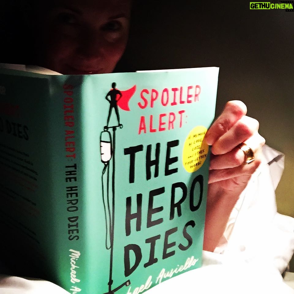 Lucy Lawless Instagram - In bed with a good book! Just got my hands on @michaelausiello 's gorgeous, honest memoir. Heaps of laffs but I'm bracing myself for the ride ahead. It's gonna be a bumpy one! Mazeltov, Oz!