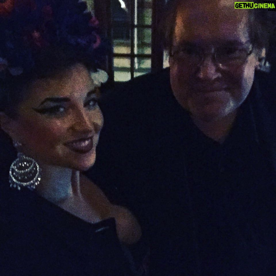 Lucy Lawless Instagram - With my friend, Mark Verheiden from #battlestargalactica #AVED and even #xenawarriorprincess I look more like #AgnesMoorehead every day!
