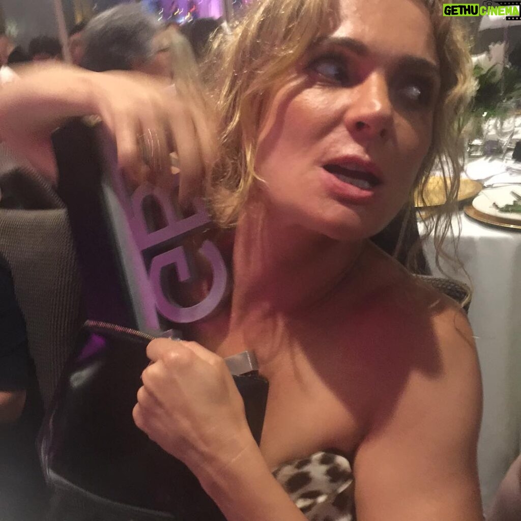 Lucy Lawless Instagram - #daniellecormack attempts to snatch me award for LGBTI Ally of the Year. She bad.