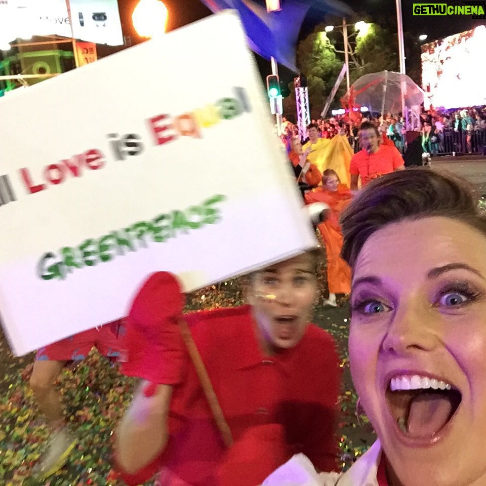 Lucy Lawless Instagram - @Greenpeace Rainbow Warriors @sydneymardigras