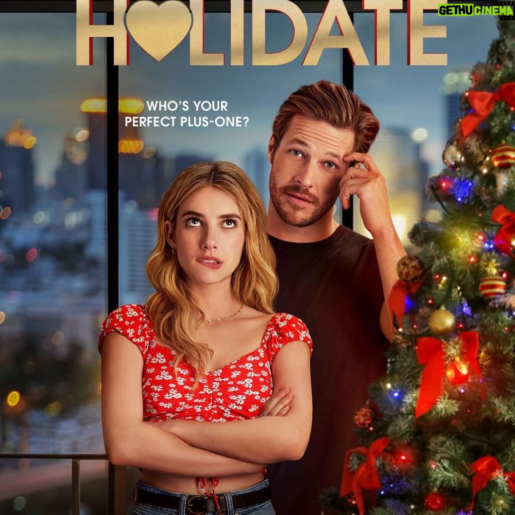 Luke Bracey Instagram - HOLIDATE: A non-romantic friend who escorts you to an otherwise awkward holiday event when you don’t have a significant other. Watch us all try to find romance this Holiday season in HOLIDATE on October 28th only on Netflix. #FindYourHolidate @Netflix @netflixfilm