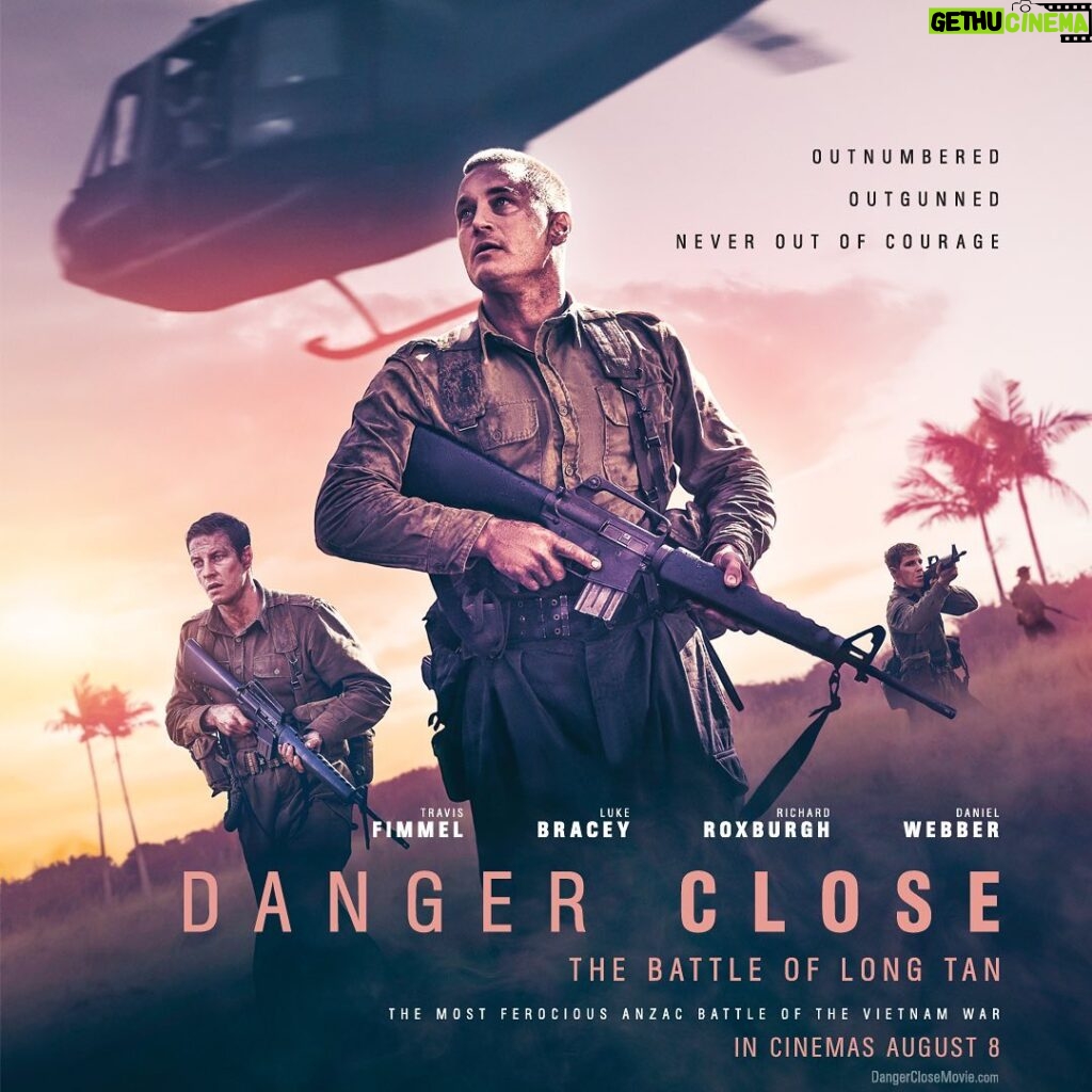 Luke Bracey Instagram - Danger Close: The Battle Of Long Tan. Opens in cinemas in Australia today, Thursday the 8th of August. It is the incredible true story of Delta Company, 6RAR actions on the 18th of August 1966. The sacrifice, and extraordinary actions of these ordinary men, is something that everyone should be aware of. I am proud and humbled to be a part of this important film. To have the privilege of portraying Sgt. Bob Buick. Meeting, and getting to know Bob and his family, is something that will stay with me forever.