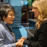 Mélanie Joly Instagram - My Japanese counterpart, Kamikawa Yoko, and I had a productive discussion on how Canada and Japan can strengthen our collaboration to promote peace and stability through the Indo-Pacific region, address international security challenges and foster economic growth in both of our countries. Mon homologue japonais Kamikawa Yoko et moi avons eu une discussion productive sur la façon dont le 🇨🇦 et le 🇯🇵 peuvent travailler ensemble pour promouvoir la paix et la stabilité dans la région indo-pacifique, relever les défis de la sécurité intl. et favoriser la croissance économique dans nos pays.