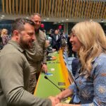 Mélanie Joly Instagram - A pleasure, as always, President Zelenskyy Canada is proud to support Ukraine’s fight for freedom and pursuit of peace. And we aren’t going anywhere. — Un plaisir, comme toujours, Président Zelenskyy. Le Canada est fier de soutenir la lutte de l'Ukraine pour la liberté et la poursuite de la paix. Et nous n'allons nulle part. United Nations Headquarters