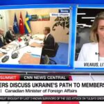 Mélanie Joly Instagram - Ukraine’s future is in NATO. Even when the war ends, Russia will remain a very dangerous neighbour, which necessitates the need to think about the long-term security needs of Ukraine. Watch my interview with CNN’s @jimsciutto. — L’avenir de l’Ukraine est dans l’OTAN. Même lorsque la guerre aura pris fin, la Russie restera un voisin très dangereux, d’où la nécessité de réfléchir aux besoins de sécurité à long terme de l’Ukraine. Voir mon interview avec @jimsciutto de CNN Vilnius, Lithuania