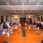 Mélanie Joly Instagram - Great meeting today with North Macedonia’s Prime Minister, Dimitar Kobachevski. This visit is allowing us to build on our collaboration; both in supporting Ukraine, and in championing 🇲🇰‘s accession to the EU. I’m looking forward to discussing how we can grow this cooperation going forward. — Excellente rencontre avec le Premier ministre Dimitar Kovachevski. Cette visite nous permet de renforcer notre collaboration, à la fois en soutenant l'Ukraine et en défendant l'adhésion de la Macédoine du Nord à l'Union Européenne. Skopje, North Macedonia