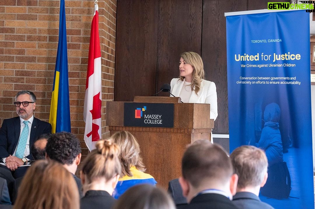 Mélanie Joly Instagram - The Russian regime is responsible for the abduction of Ukrainian children in an effort to erase the Ukrainian identity of future generations. That's why we are convening a network to help facilitate the safe return of these children. Children can't be used as pawns during war. — Le régime russe est responsable de l'enlèvement d'enfants ukrainiens dans le but d'effacer l'identité ukrainienne des générations futures. C'est pourquoi nous mettons en place un réseau pour faciliter le retour en toute sécurité de ces enfants. Les enfants ne peuvent pas être utilisés comme des pions pendant la guerre. Toronto, Ontario