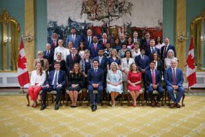 Mélanie Joly Instagram - I am honoured to continue as Minister of Foreign Affairs in a cabinet that is uniquely Canadian - one that reflects the diversity of the country we serve. 

We will continue to defend Canada’s interests around the world while building a more secure and prosperous future at home. 
//

J'ai l'honneur de continuer à exercer mes fonctions au sein d'un cabinet typiquement canadien, qui reflète la diversité du pays que nous servons. 

Nous défendrons les intérêts du Canada dans le monde et construirons un avenir plus sûr et plus prospère chez nous.