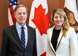 Mélanie Joly Instagram - A great discussion today with Ambassador Burns on global governance, and how 🇨🇦 and the 🇺🇸 can collaborate on initiatives in the Indo-Pacific region. 

It was a pleasure meeting you, Ambassador! 

—

Une excellente discussion aujourd'hui avec l'ambassadeur Burns sur la gouvernance mondiale, et de la manière dont le 🇨🇦 et les 🇺🇸 peuvent collaborer sur des initiatives dans la région indo-pacifique. 

Ce fut un plaisir de vous rencontrer, Ambassadeur !