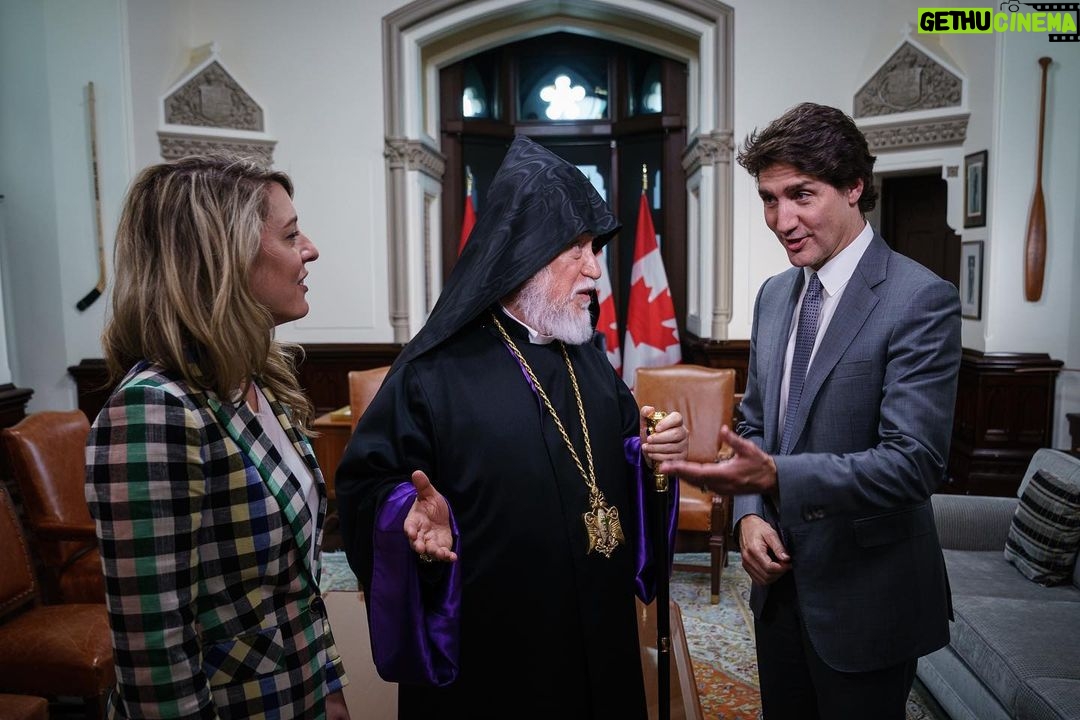 Mélanie Joly Instagram - Welcome to Canada, His Holiness Aram I. A key leader to the Armenian diaspora, we're committed to working together, to ensure stability in and around Armenia, and to opening our first embassy in Yerevan soon. — Bienvenue au Canada, Sa Sainteté Aram I. En tant que leader clé de la diaspora arménienne, nous sommes résolus à collaborer ensemble pour garantir la stabilité en Arménie, mais aussi dans la région, et à inaugurer prochainement notre première ambassade à Erevan. Ottawa, Ontario