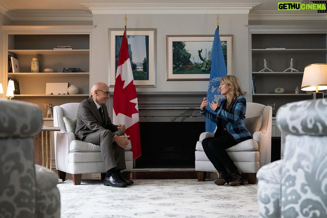 Mélanie Joly Instagram - Canada plays an important role in supporting human rights around the world. With UN Human Rights Commissioner, Volker Turk, we discussed how we can together better uphold the international human rights system. — Le Canada joue un rôle important dans la défense des droits de la personne dans le monde. Avec le haut-commissaire des Nations Unies aux droits de l’homme, Volker Turk, nous avons discuté de la manière dont nous pouvons ensemble mieux défendre le système international des droits de la personne. Ottawa, Ontario