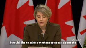 Mélanie Joly Instagram - Canada urges all parties to respect international humanitarian law and provide humanitarian access to Gaza. 

Palestinian and Israeli civilians deserve to live in peace and safety.
—
Le Canada exhorte toutes les parties à respecter le droit humanitaire international et à permettre l'accès de l'aide humanitaire à Gaza.

Les civils palestiniens et israéliens méritent de vivre en paix et en sécurité.