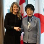 Mélanie Joly Instagram - My Japanese counterpart, Kamikawa Yoko, and I had a productive discussion on how Canada and Japan can strengthen our collaboration to promote peace and stability through the Indo-Pacific region, address international security challenges and foster economic growth in both of our countries. Mon homologue japonais Kamikawa Yoko et moi avons eu une discussion productive sur la façon dont le 🇨🇦 et le 🇯🇵 peuvent travailler ensemble pour promouvoir la paix et la stabilité dans la région indo-pacifique, relever les défis de la sécurité intl. et favoriser la croissance économique dans nos pays.