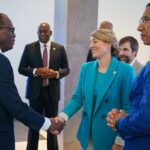 Mélanie Joly Instagram - Here at the Canada- @caricomorg summit where we are working to make key advances in the region. From supporting democracies, fighting climate change to building resilient economies, we're committed to working together on our shared vision. — Ici au sommet Canada-CARICOM où nous nous efforçons de réaliser des avancées majeures dans la région. Qu'il s'agisse de soutenir les démocraties, de lutter contre le changement climatique ou de bâtir des économies résilientes, nous sommes déterminés à travailler ensemble à la réalisation de notre vision commune. Ottawa, Ontario