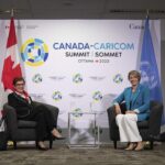 Mélanie Joly Instagram - Here at the Canada- @caricomorg summit where we are working to make key advances in the region. From supporting democracies, fighting climate change to building resilient economies, we're committed to working together on our shared vision. — Ici au sommet Canada-CARICOM où nous nous efforçons de réaliser des avancées majeures dans la région. Qu'il s'agisse de soutenir les démocraties, de lutter contre le changement climatique ou de bâtir des économies résilientes, nous sommes déterminés à travailler ensemble à la réalisation de notre vision commune. Ottawa, Ontario
