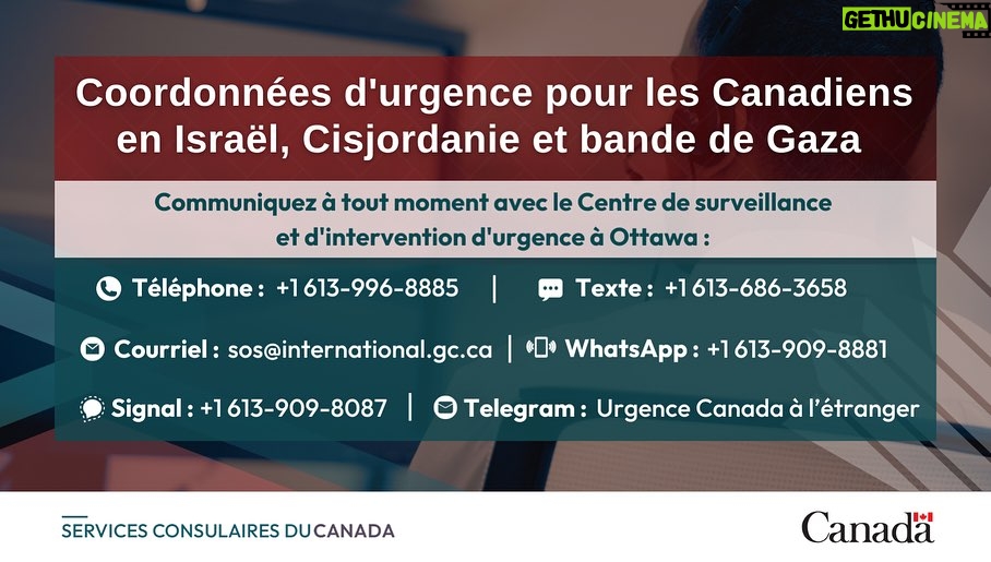 Mélanie Joly Instagram - Canada unequivocally condemns the multi-front terror attack against Israeli citizens by Hamas. Canada firmly stands with Israel and its right to defend itself against terror under international law. My heart is with the victims and all those affected by these attacks. I have spoken with my counterparts from Israel, the Palestinian Authority, Egypt and Jordan. We condemned the attack and reiterated the importance of ensuring the violence does not escalate further. Canadians in or around an area affected by attacks in Israel, Gaza, and the West Bank: ➡️Register with Global Affairs Canada: https://travel.gc.ca/travelling/registration ➡️ Request emergency assistance: https://travel.gc.ca/assistance/emergency-assistance — Le Canada condamne sans équivoque l'attaque terroriste menée sur plusieurs fronts par le Hamas contre des citoyens israéliens. Le Canada soutient fermement Israël et son droit de se défendre contre la terreur en vertu du droit international. Je suis de tout cœur avec les victimes et toutes les personnes touchées par ces attaques. Je me suis entretenue avec mes homologues d'Israël, de l'Autorité palestinienne, de l'Égypte et de la Jordanie. Nous avons condamné l'attaque et réitéré l'importance de veiller à ce que la violence ne s'aggrave pas. Les Canadiens dans ou autour d'une zone touchée par les attaques en Israël, à Gaza et en Cisjordanie : ➡️ Inscrivez-vous auprès d’Affaires mondiales Canada: https://voyage.gc.ca/voyager/inscription ➡️Demander une aide d'urgence : https://voyage.gc.ca/assistance/assistance-d-urgence