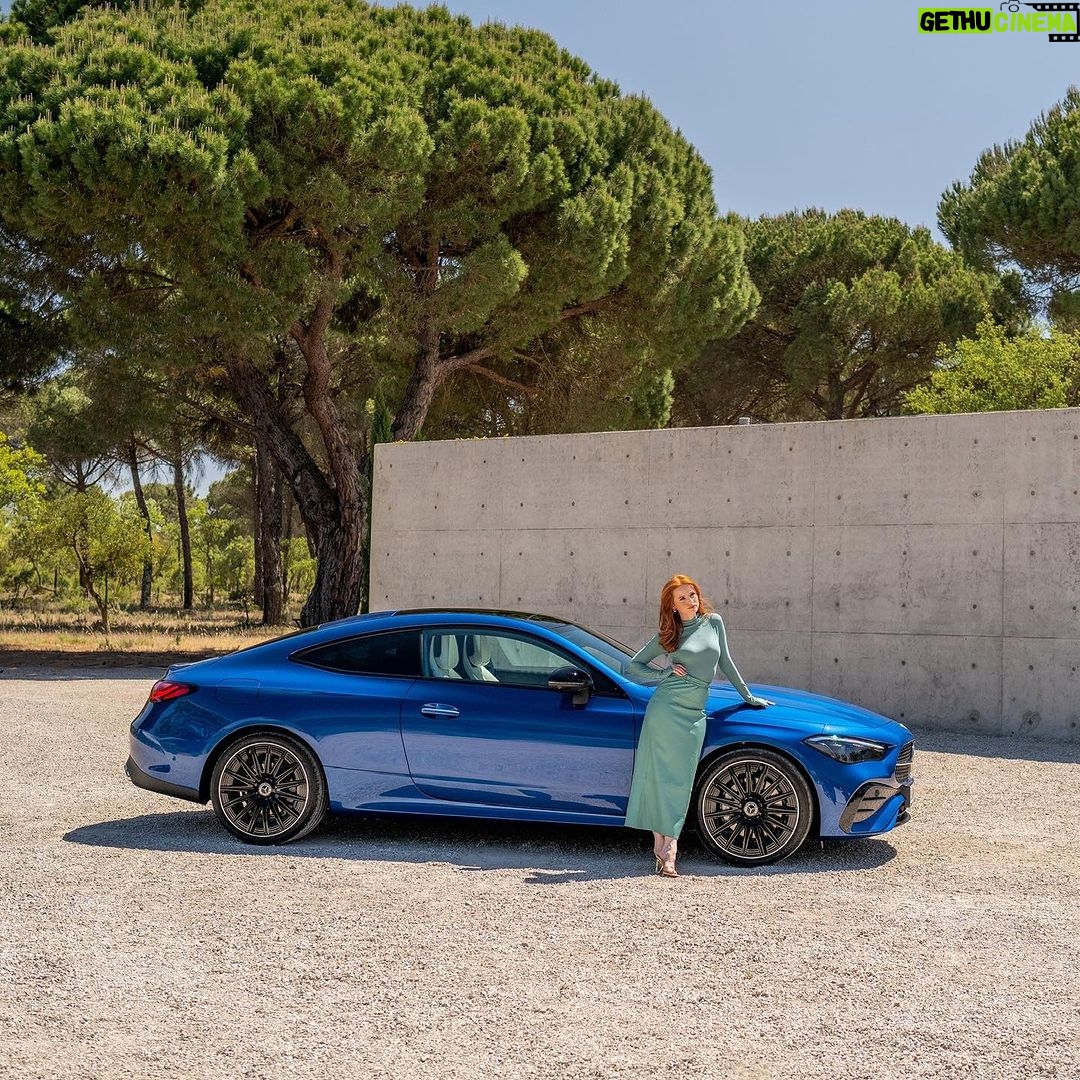 Madelaine Petsch Instagram - New dream car from @mercedesbenz. #MercedesBenz #CLE #Coupe