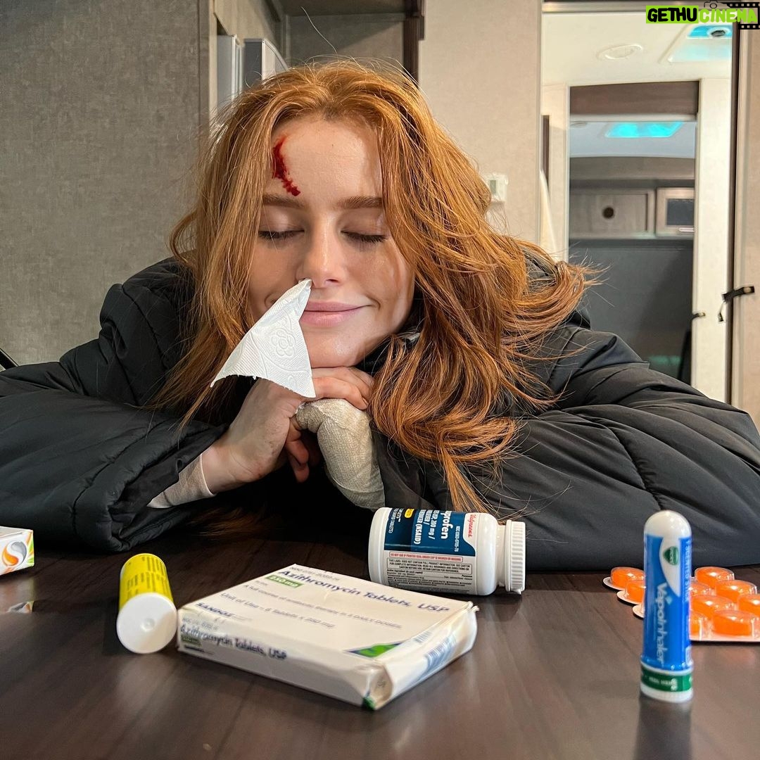Madelaine Petsch Instagram - girl vs sinus infection 🤧