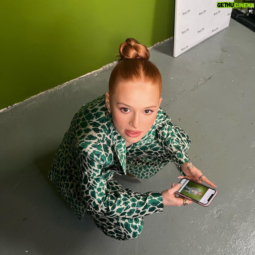 Madelaine Petsch Instagram - jane press day💚