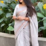 Madhumitha H Instagram - Lil late for trend ig!! Saree- @unnatisilks #saree #tamara #dance #trendingreels #trending #tamilsong #vijay #smile #traditional #loveyourself