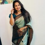 Madhumitha H Instagram - Elegance ✨ Saree- @rs_fashionss_ #traditional #saree #greensaree #loveforsaree #smilemore
