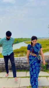 Madhumitha H Instagram - Hopping on the trend !! #trendingreels #trending #dance #ethirneechal #serial #suntv #reelsinstagram #reelstrending